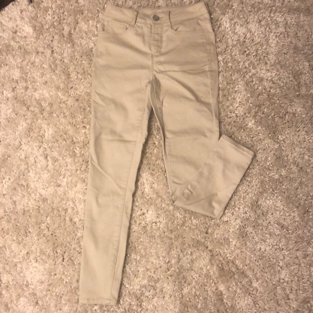 Tan high rise jeggings